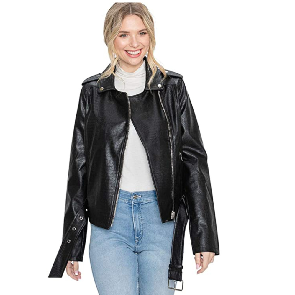 NWT! Women's Luxury Moto Leather Jacket